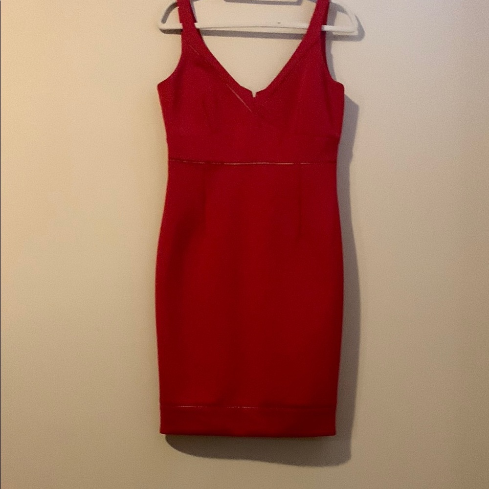 Elegant Red Sleeveless Dress